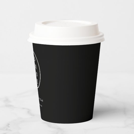 Berufliches Logo-Unternehmen Pappbecher (Links)