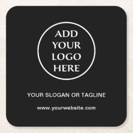 Berufliches Logo-Unternehmen Rechteckiger Pappuntersetzer