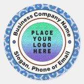 Berufliches Logo-Unternehmen Runder Aufkleber (Vorderseite)