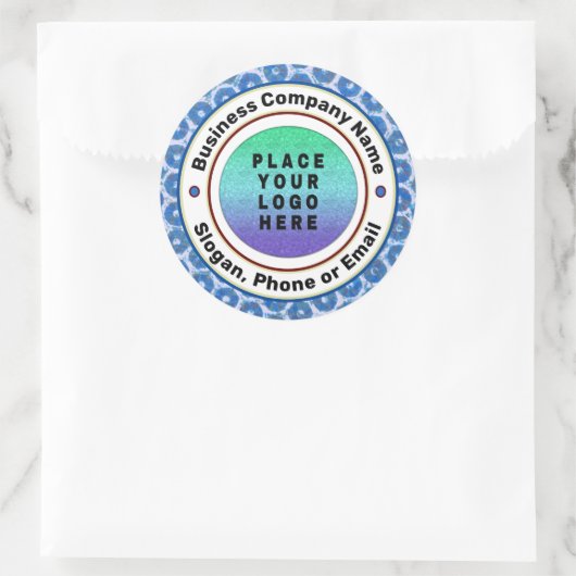 Berufliches Logo-Unternehmen Runder Aufkleber (Tasche)