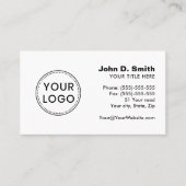 Berufliches Logo Visitenkarte (Vorderseite)