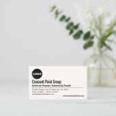 Berufliches Logo Visitenkarte (Stehend Vorderseite)