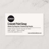 Berufliches Logo Visitenkarte (Vorderseite)