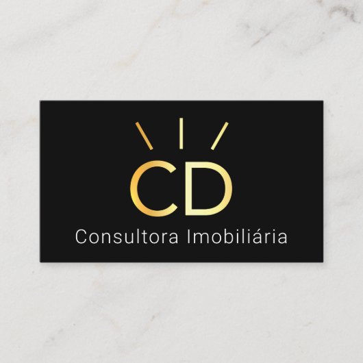Berufliches Logo von Consultora Imobiliária Gold1 Visitenkarte (Vorderseite)