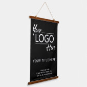 Berufliches Logo Wandteppich Mit Holzrahmen (Gewinkelt)