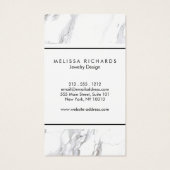 Berufliches Luxe White Marble Earring Display (Rückseite)