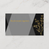 Berufliches Luxus-Design Schwarz und Gold Visitenkarte (Vorderseite)