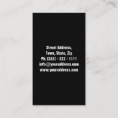 Berufliches Make-upkünstler-/Make-upfrauen-Modell Visitenkarte (Rückseite)