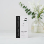 Berufliches Make-upkünstler-/Make-upgesichts-Auge Visitenkarte (Stehend Vorderseite)