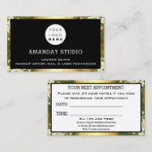 Berufliches Makeup-Logo Visitenkarte (Vorne/Hinten)