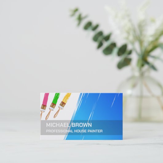 Berufliches Malen Visitenkarte (Stehend Vorderseite)