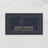 Berufliches Marineboldlogo Visitenkarte (Vorderseite)