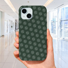 Berufliches Markenmuster Logo Forest Green Case-Mate iPhone Hülle