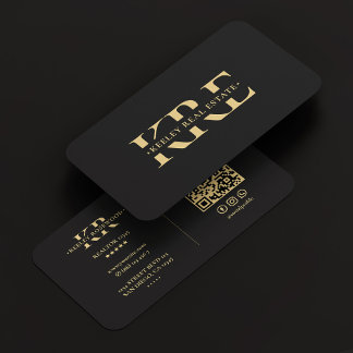 Berufliches Marketing Elegantes Schwarzes Visitenkarte