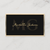 Berufliches Marketing Imitats Gold Frame Visitenkarte (Vorderseite)