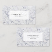 Berufliches Marmormuster Modernes, elegantes Desig Visitenkarte (Vorne/Hinten)