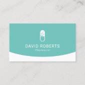 Berufliches medizinisches Pillenlogo des Apotheker Visitenkarte (Vorderseite)