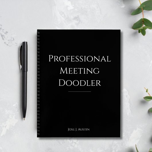 Berufliches Meeting Doodler Funny Notebook Notizblock