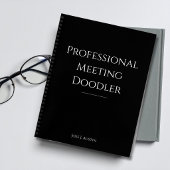 Berufliches Meeting Doodler Funny Notebook Notizblock