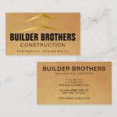 Berufliches Metal für die Konstruktion von kundens Visitenkarte (Vorne/Hinten)