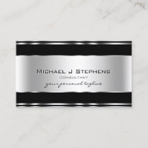 Berufliches Metall Elegant Modernes Silberschwarz