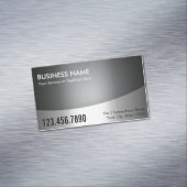 Berufliches Metall modern Magnetische Visitenkarte (Beispiel)