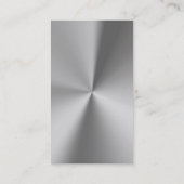 Berufliches Metall Visitenkarte (Rückseite)