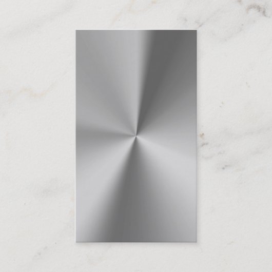 Berufliches Metall Visitenkarte (Vorderseite)