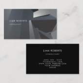 Berufliches Metallelegante moderne Struktur Visitenkarte (Vorne/Hinten)