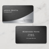 Berufliches Metallelegantes modernes einfaches Visitenkarte (Vorne/Hinten)