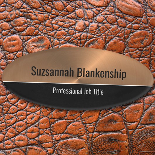 Berufliches Metallgehäuse Namenschild