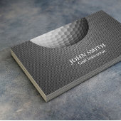 Berufliches Metallmesh Textur Golf Visitenkarte