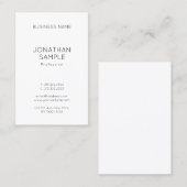 Berufliches Minimaldesign Moderne vertikale Schlic Visitenkarte (Vorne/Hinten)