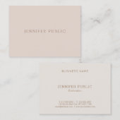 Berufliches Minimalistisch modernes Template Luxe Visitenkarte (Vorne/Hinten)