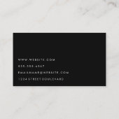 Berufliches Minimalistisches Blau Visitenkarte (Rückseite)