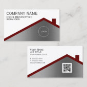 Berufliches minimalistisches Dach  Visitenkarte (Vorne/Hinten)