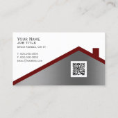 Berufliches minimalistisches Dach  Visitenkarte (Rückseite)