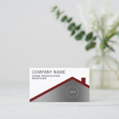Berufliches minimalistisches Dach  Visitenkarte (Stehend Vorderseite)