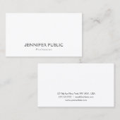 Berufliches Minimalistisches Design Anspruchsvolle Visitenkarte (Vorne/Hinten)