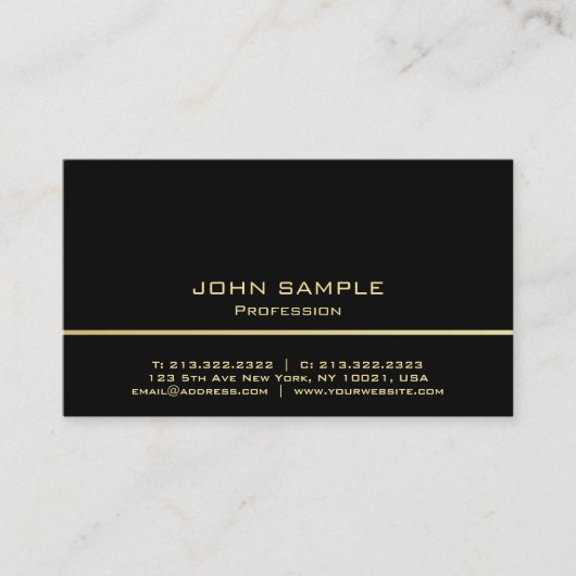 Berufliches minimalistisches, einfaches Design Visitenkarte (Vorderseite)
