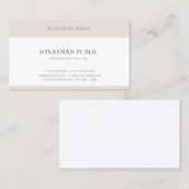 Berufliches Minimalistisches Einfaches Modernes El Visitenkarte (Vorne/Hinten)