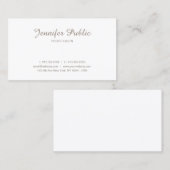 Berufliches Minimalistisches Elegantes Modernes Sa Visitenkarte (Vorne/Hinten)