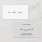 Berufliches Minimalistisches Elegantes Schlichtes  Visitenkarte (Vorne/Hinten)