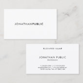 Berufliches Minimalistisches Elegantes Smart Trend Visitenkarte (Vorne/Hinten)