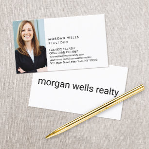 Berufliches Minimalistisches Foto Visitenkarte