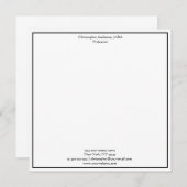 Berufliches Minimalistisches Geschäft Mitteilungskarte (Vorne/Hinten)