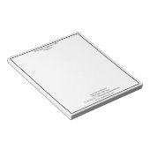 Berufliches Minimalistisches Geschäft Notizblock (angewinkelt)