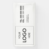 Berufliches Minimalistisches Geschäftslogo Banner (Vertikal)