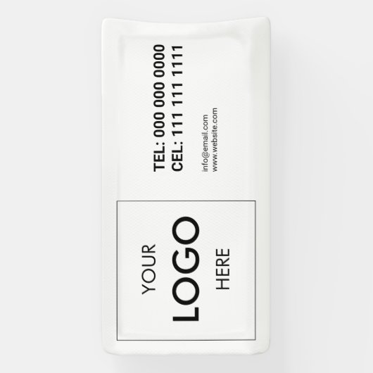 Berufliches Minimalistisches Geschäftslogo Banner (Vertikal)