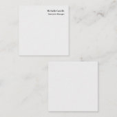 Berufliches Minimalistisches Licht Grau Mitteilungskarte (Vorne/Hinten)